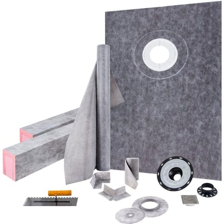 Kit d'étanchéité pour douche Kit de douche Receveur 38''x60'' avec Bonde décalée PVC