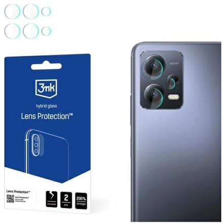 3MK - Lensbeschermingskit - Redmi Note 12 - 4 Stuks - Transparant - Glashardheid 7H