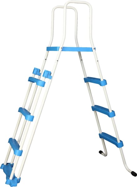 Interline Zwembadtrap A-frame 122 Cm Wit/blauw