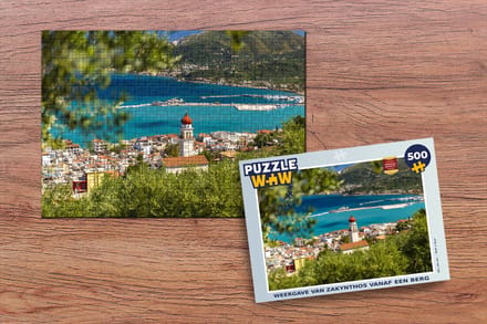 Puzzel Weergave van Zakynthos vanaf een berg - Legpuzzel - Puzzel 500 stukjes
