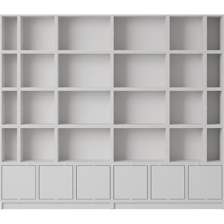 Muuto Stacked Storage Bookcase Configuratie 1 - grijs