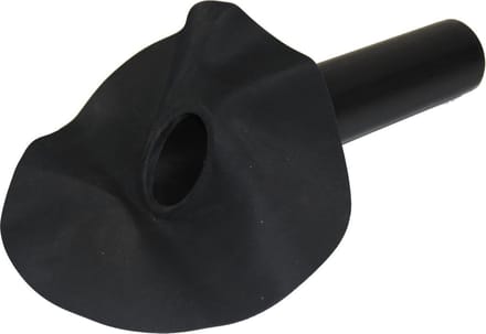 EPDM hemelwaterafvoer 90mm - 45 graden uitloop