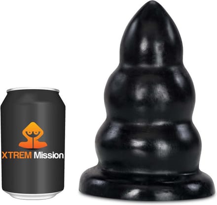 Gangbangster - Mission Takeover - Buttplug - 19 x - 10 cm - PVC - Zwart
