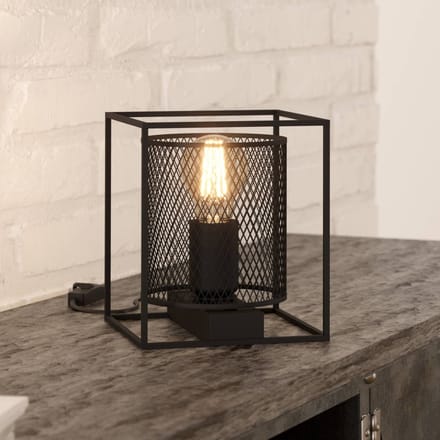 EGLO Catterick Tafellamp - E27 - 16,5 cm - Zwart