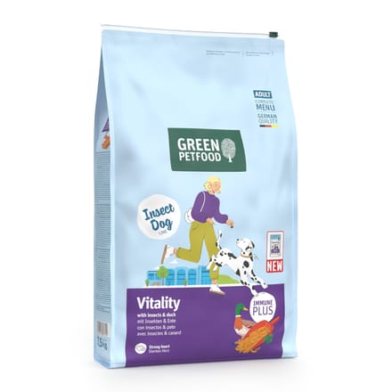 Green Petfood Vitality met insecten & Eend - Dubbelpak: 2 x 7,5 kg