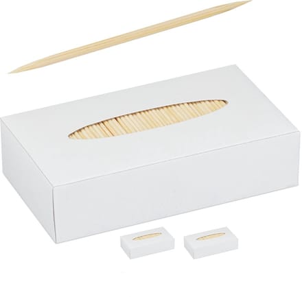 Doodadeals® - Tandenstokers – 2000 stuks – Houten Prikkers voor Hygiëne, Hapjes & Knutselen