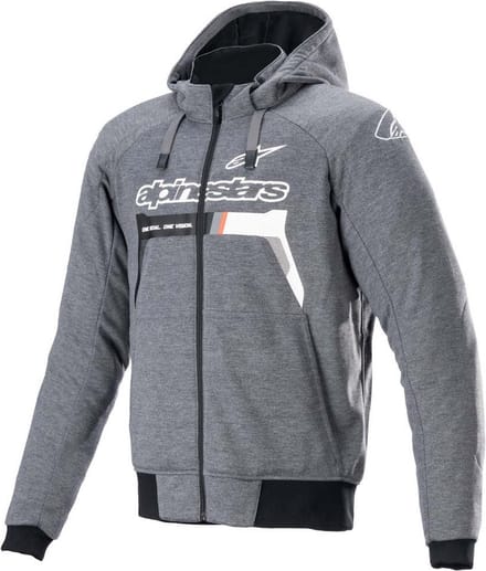 Alpinestars Chrome Ignition Hoodie Melange Donker Grijs Wit - Maat XL -