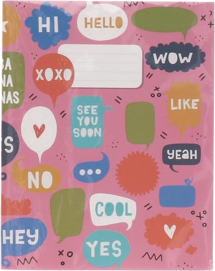 schrift met lijn roze met tekst