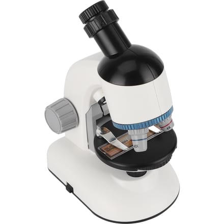 40X1200X Kindermicroscoop met 360° Draaibare Kop Educatief Speelgoed voor Kinderen BeginnersWit