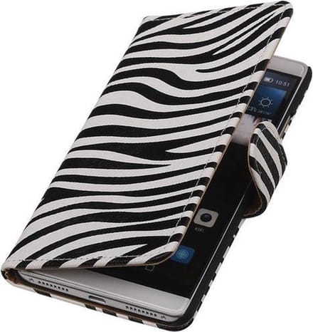Zebra Booktype Huawei Mate S Wallet Cover Hoesje