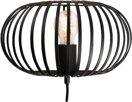 Chericoni Curvato Wandlamp - 1-lichts - Zwart - Metaal