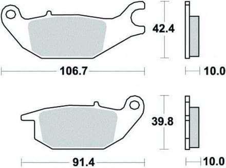 Plaquette de frein Perftec pour Moto Honda 150 Cbr R 2000 à 2020 AR Neuf
