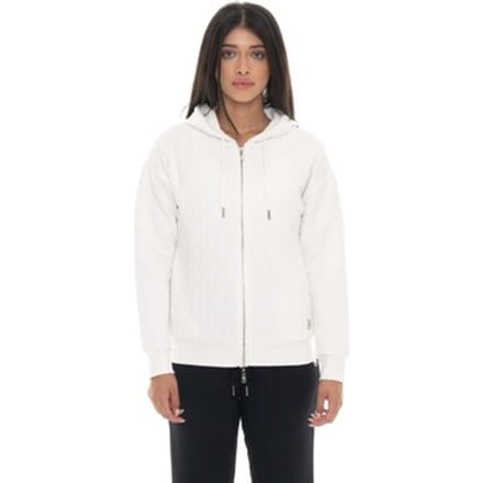 Capuchon sweaters Leone 1947 Woman Hoody Full Zip Braid