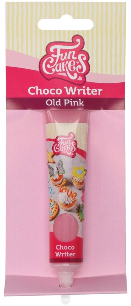 FunCakes Choco Writer - Oud Roze - 25g - Food Pen voor Taartdecoratie