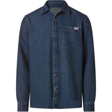 ESMARA MEN Denim heren overhemd (Blauw, M)