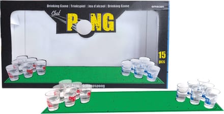 Amscan by Riethmuller - Riethmüller - Bier spel met mat - 12 cups met 2 ballen