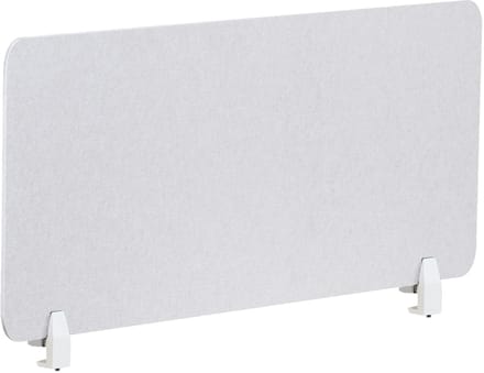 BELIANI SPLIT - Bureauscherm - Gebroken wit - 120 x 50 cm - Polyester