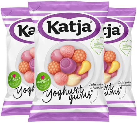 Katja Yoghurtgums - 3 x 135 gr - Voordeelverpakking