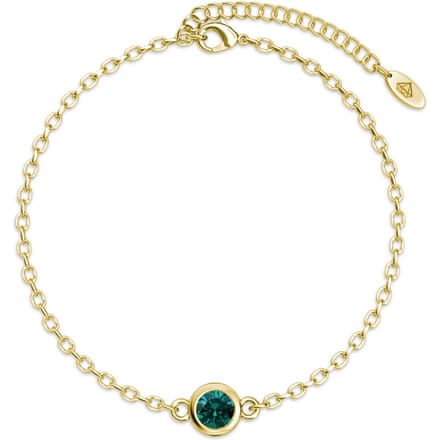 Geboortesteen armbanden - Goud en Groen