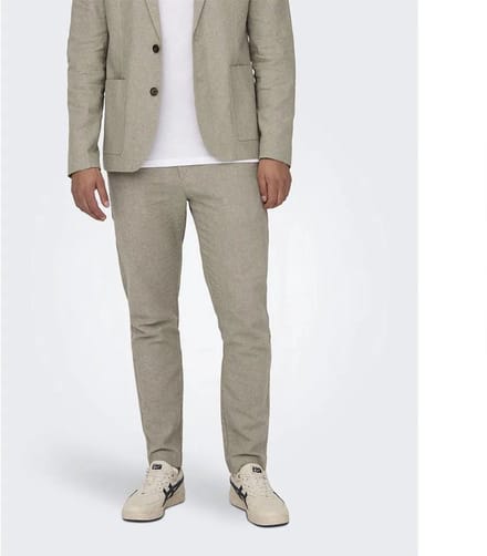 Only & Sons Eve Mix 0132 Slim Fit Broek Beige 50 Man