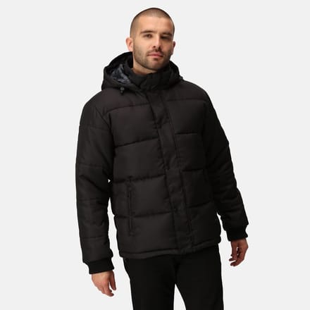 Gevulde Jas Hiking Heren Padded Design Verstelbare Kap