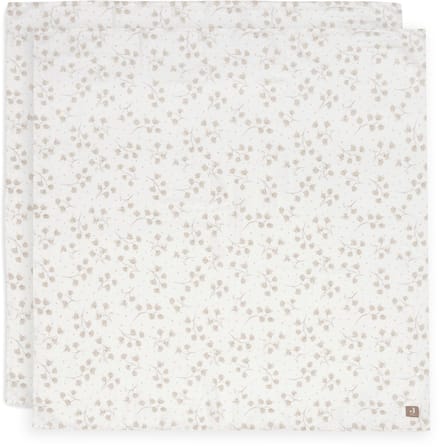 Jollein Hydrofiele Doek Large - 115x115cm - Leafy Dreams - 2 Stuks