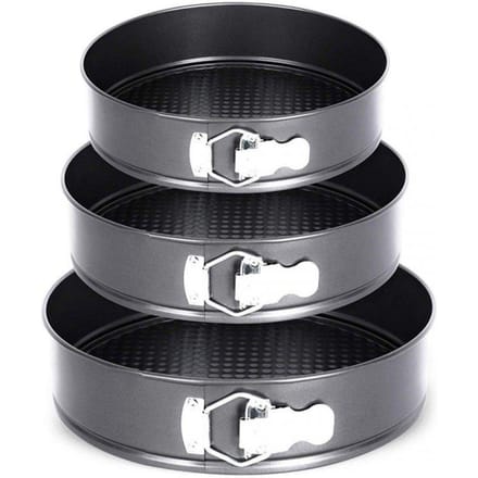 Elitehoff Serie - Losmaakbare Bakvormen - Rond - 3 Stuks - 24/26/28cm