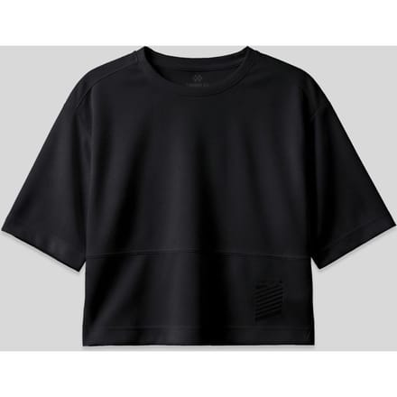 Overmaatse Polyester Crew Neck T-Shirt Met Pocket