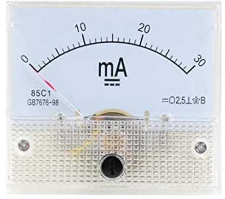 Analoge Ampèremeter 0-30mA voor Paneel - Ideaal voor Stroommeting