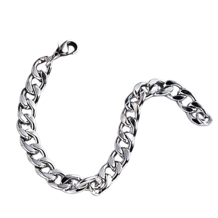 Nivard Armband - Staal - Nep Zilver - Heren - 19cm