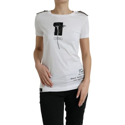 Bloemen Korte Mouwen Ronde Hals T-shirt