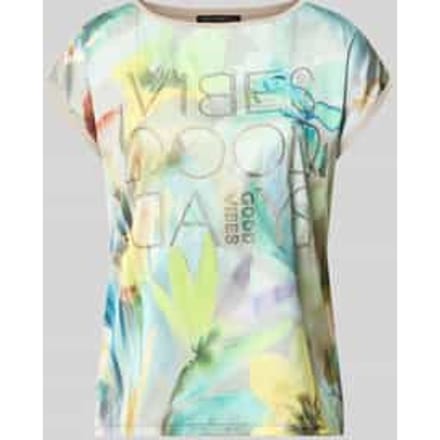 T-shirt van viscosemix met strass-steentjes