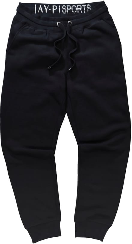 JAY-PI - Heren - Sweatpants met tunnelkoord moderne pasvorm - Zwart - Maat L