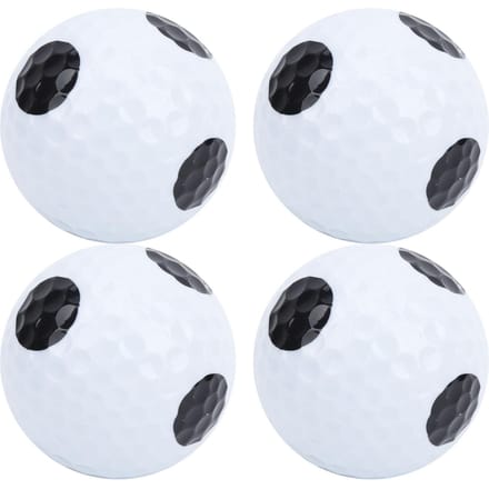 4 Stuks Golf Putting Oefen Dubbellaags Spelbal Wit Zwarte Bal Zwart Punt Bal gray