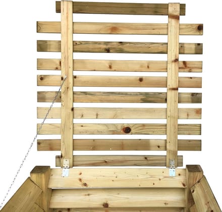 Deksel voor Compostbak - Compostbak Deksel - Composteren Tuinafval - Weerbestendig Geïmpregneerd - 100x100 cm - Groen