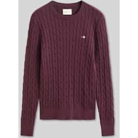 regular fit pullover van katoenmix met gestikt logo