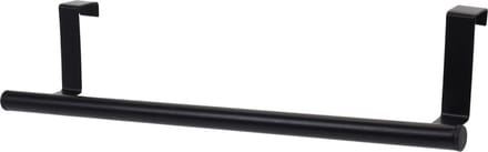 Storage Solutions theedoek / handdoekrek voor kastdeurtje - zwart - metaal - 37 cm