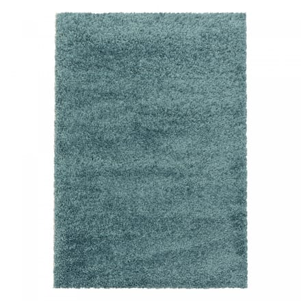 Modern hoogpolig vloerkleed Sydney - aqua - 80x150 cm