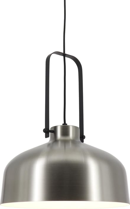 Artdelight - Hanglamp Mendoza - Mat Staal / Zwart - E27 - IP20 - Dimbaar