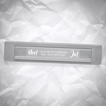 Brievenbussticker - Gezellig - Nee/Ja - Design