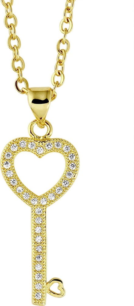 Amanto Ketting Dilge G - 316L Staal PVD - Sleutel - 27x12mm - 45cm