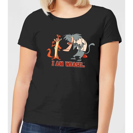 I Am Weasel Characters Women's T-Shirt - Black - 3XL