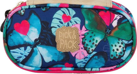 Pick & Pack School Etui - Beautiful Butterfly Pencil Case / Navy
