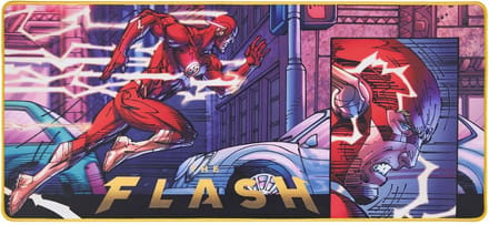 Subsonic XXL Mouse Pad – DC Comics Flash – Antislip Bureaumat 90x40 cm – Gaming Muismat met Gestikte Randen