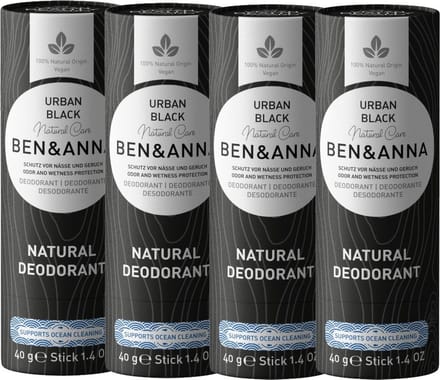 BEN&ANNA - Urban Black papertube - 4 pak