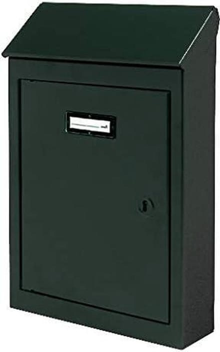 Brievenbus plaat - Postbakje huisnummer - Post sorteren - Stalen epoxycoating - 18 x 5 x 26 cm - Antraciet