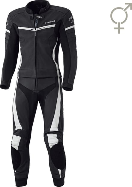 Held Spire Zwart Wit 2-Delig Motorpak - Racepak