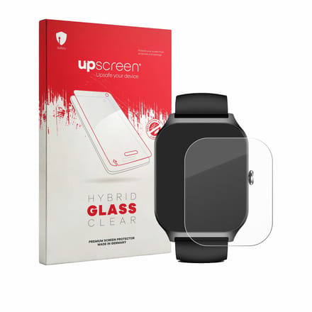 upscreen - Screenprotector voor Kriutefy Smartwatch 1.83" - Folie Beschermfolie Beschermglas transparant