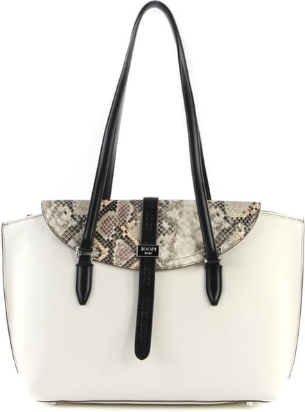 JOOP! Schoudertas Mezza Luna Snake Rosalie Shopper LHF Cream-White Wit Veelkleurig