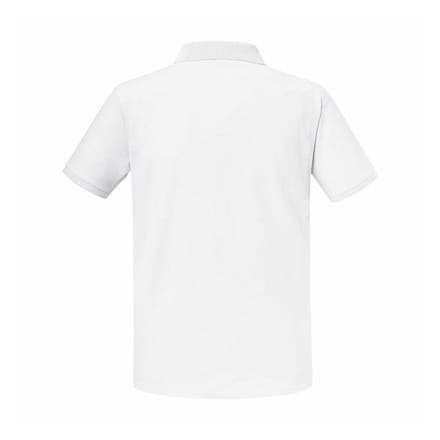 Russell Volwassen Unisex Authentic Eco Poloshirt (Wit)